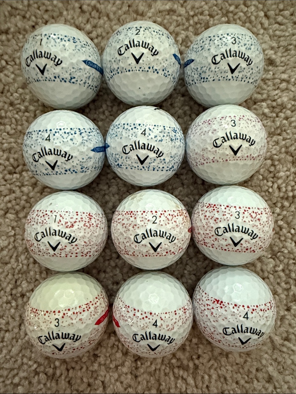 Callaway Supersoft Splatter Golf Balls